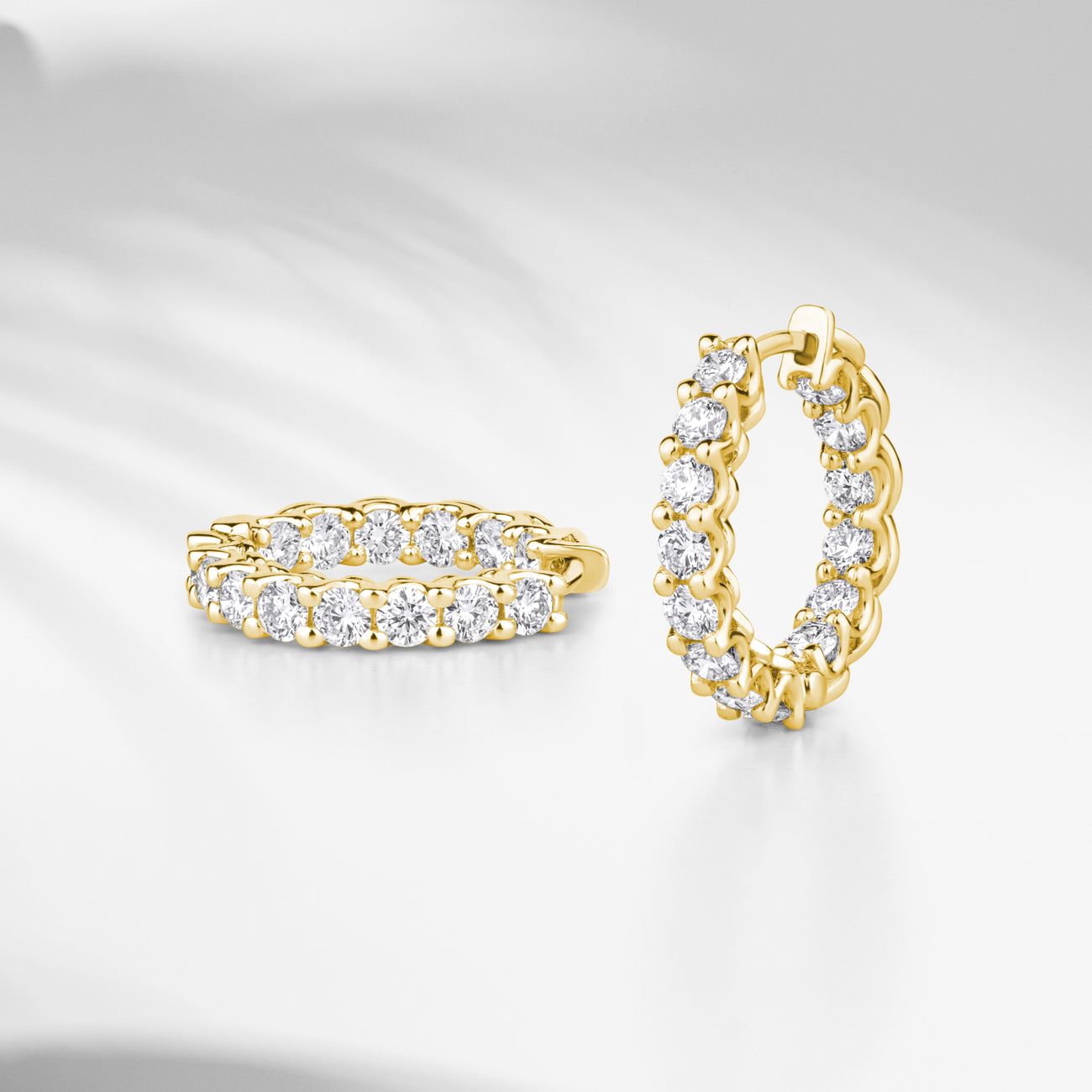 Lume fülbevaló — Sárgaréz alap, 14K aranybevonat, 2,4 cm